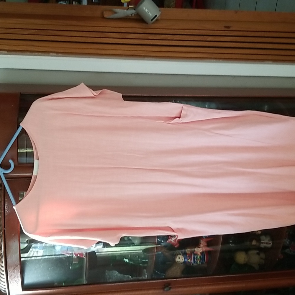 🌞Peachy linen/rayon dress